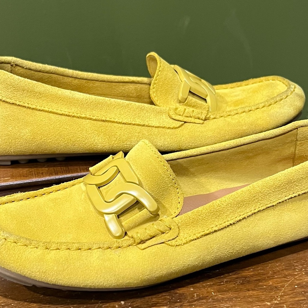 Chic Piero Masetti Yellow Leather Loafers size 8.5